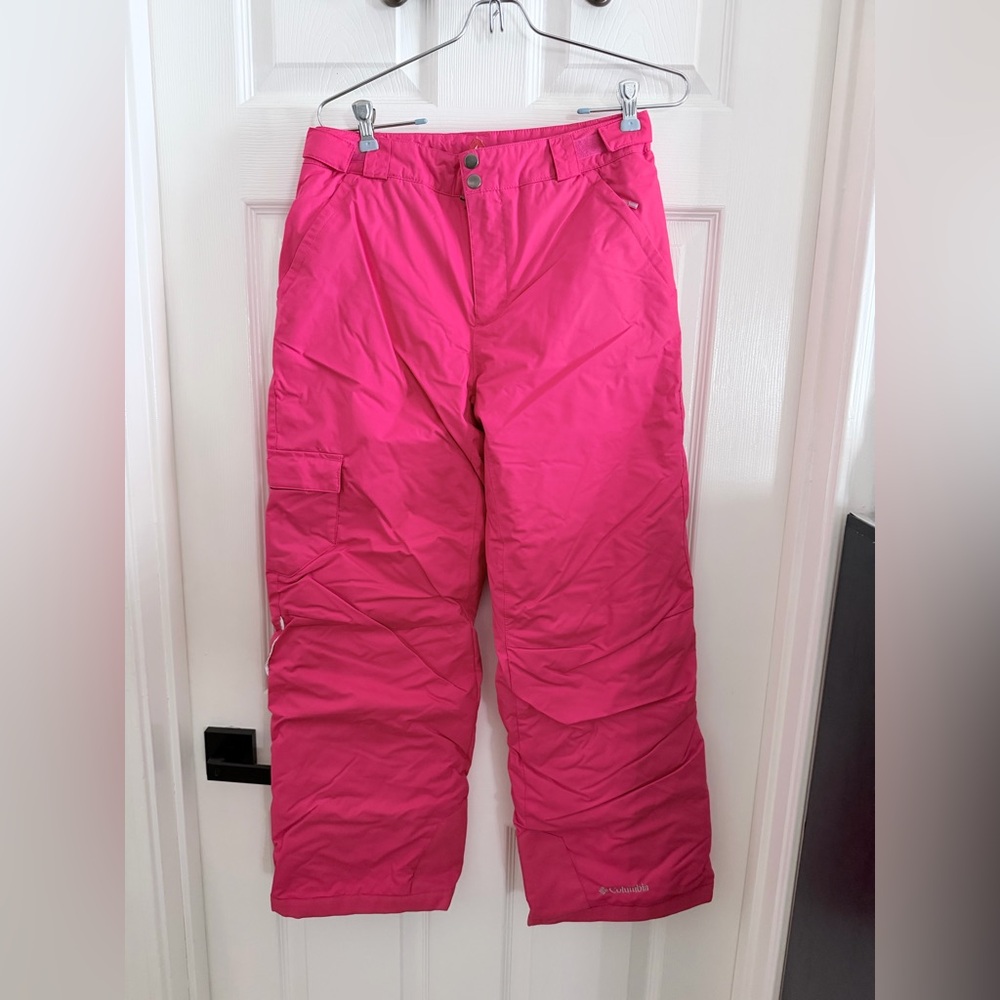 Girl Columbia Omni-tech Insulated Ski Pant, Size: L, Hot Pink, Pre-Owned